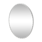 Large vintage beveled oval mirror