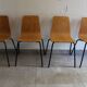 6 chaises papyrus pierre guariche