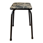 Tabouret ancien en formica relooké