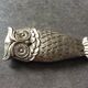Décapsuleur vintage hibou en bronze argenté