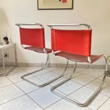 Pair of chairs MR 10 design Ludwig Mies Van Der Rohe vintage edition 90s