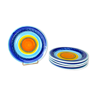 Service of 5 flat plates Giovanni de Simone, 1970