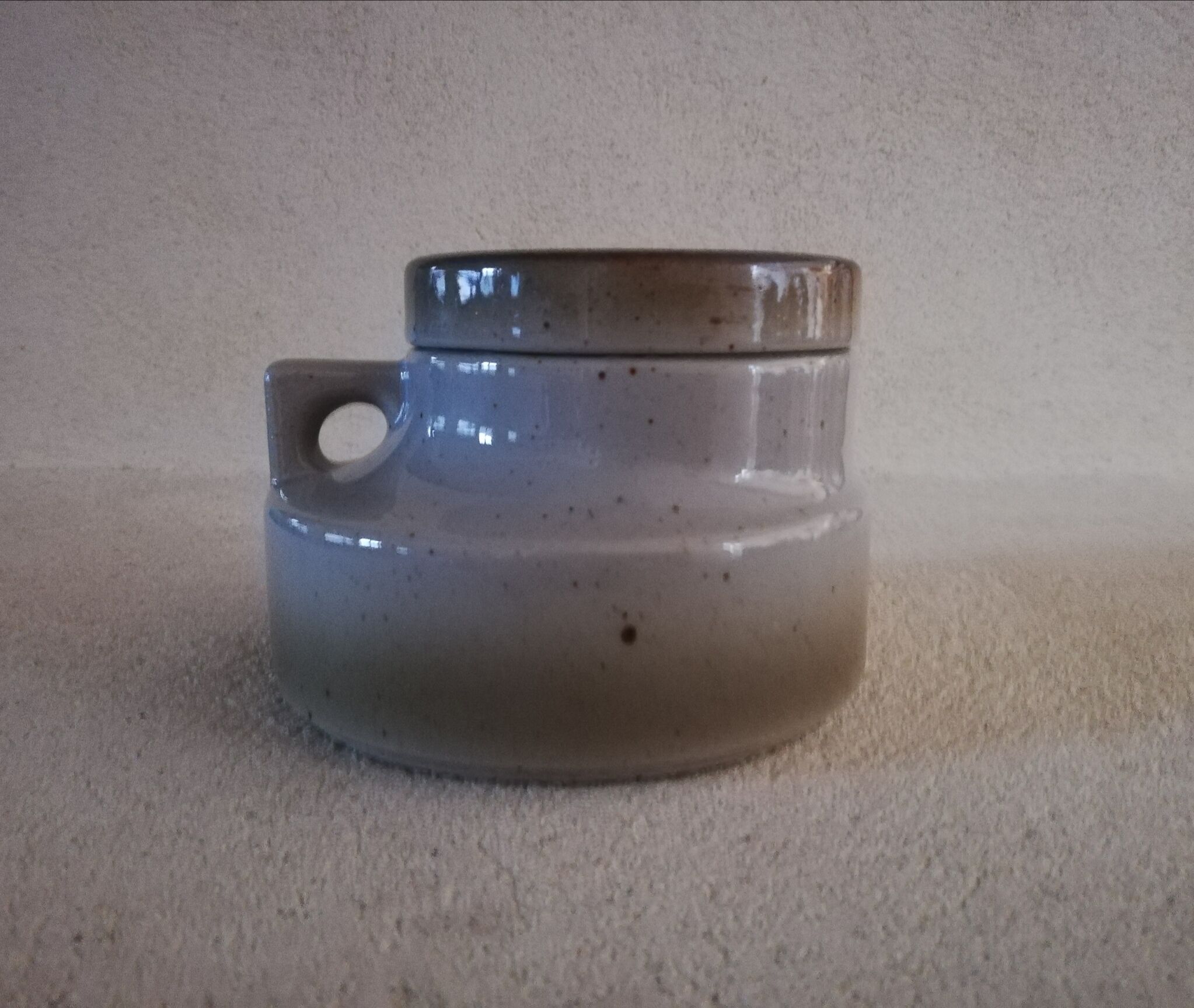 Brenne sandstone sugar bowl 1970s