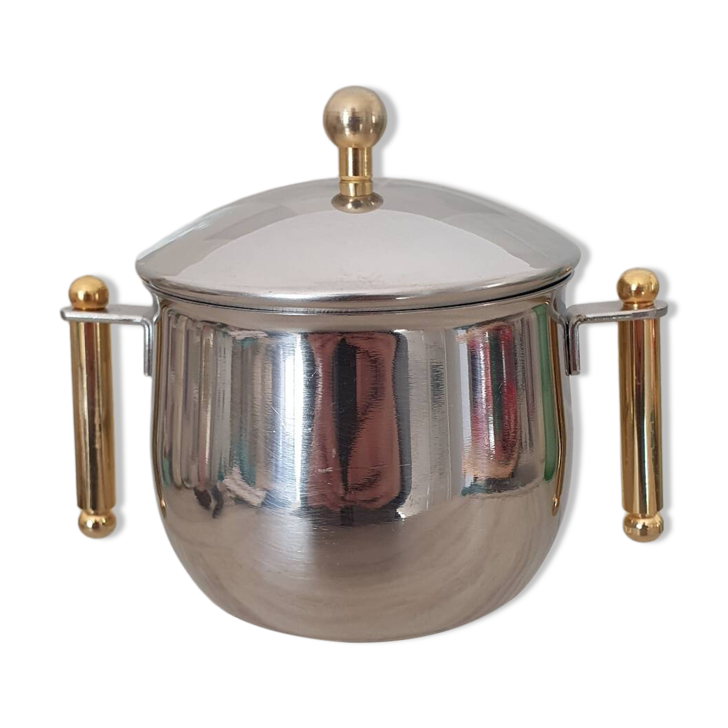 Stainless steel sugar bowl GA 18/10 made in Italy