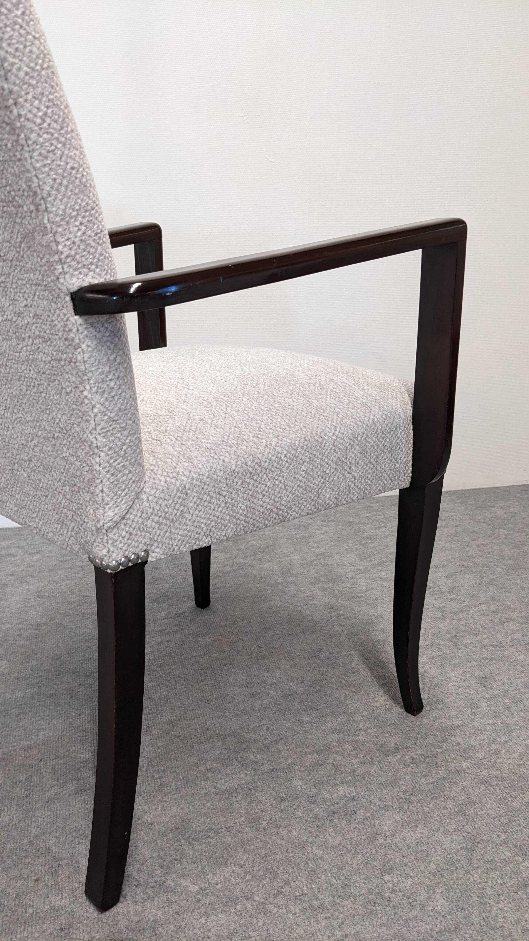 Paire de fauteuils bridges Art déco, France vers 1920