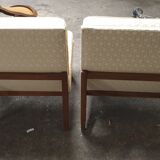 Pair of Scandinavian armchair chairs 60/70