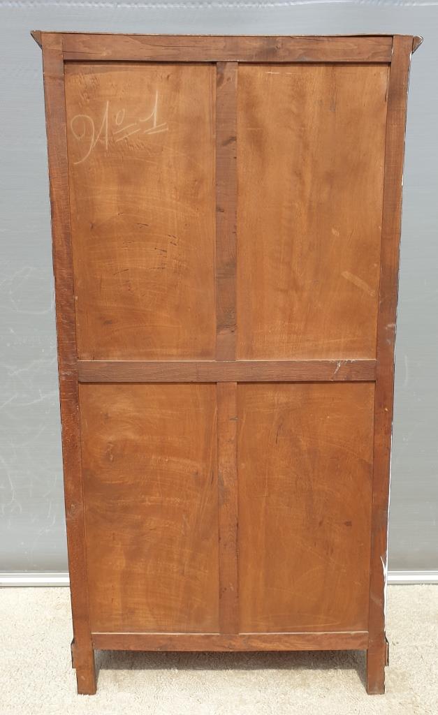 Open bookcase XIXth lacquered black