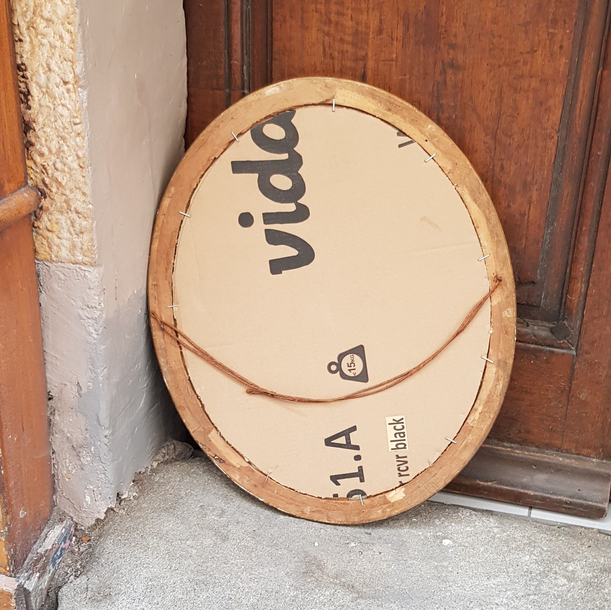 Old photo frame with flower molding