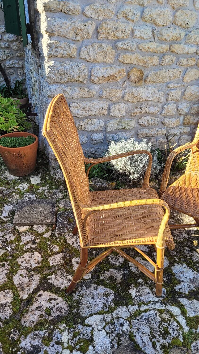 Fauteuils en rotin