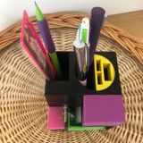 Vintage 80s pencil pot desk organizer