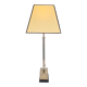 Lampe de table en argent vintage Empire, années 1970