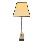 Lampe de table en argent vintage Empire, années 1970