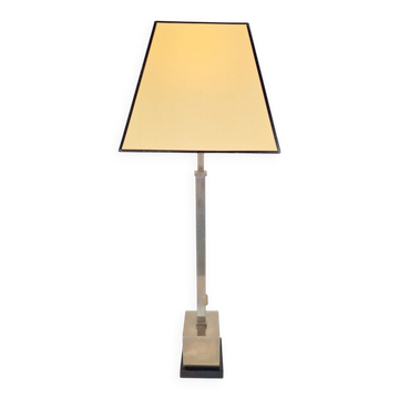 Lampe de table en argent vintage Empire, années 1970