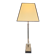 Lampe de table en argent vintage Empire, années 1970