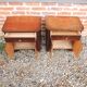 2 Antique Wooden Bedside Tables