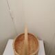 Wooden basket with slats