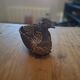 Small basket, vintage wicker basket in the shape of a swan.