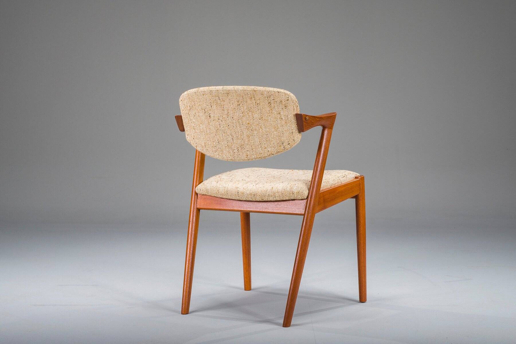 Chaise moderne en teck modèle 42 du milieu du siècle par Kai Kristiansen pour Schou Andersen, années 1960
