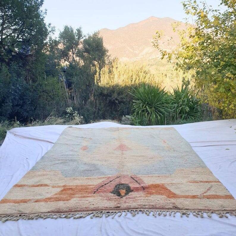 Vintage Moroccan Berber Boujaad rug, 150/250cm