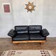Canape seltz orme et cuir design 1960