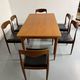 Table à manger extensible en teck design scandinave des années 1960