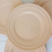 4 assiettes à dessert Art déco vintage
