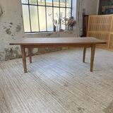 Table de ferme en pin et chêne