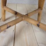 Vintage rattan office chair - 1950s