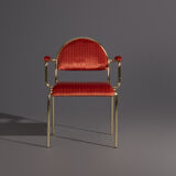 Hollywood Regency armchair in Guide FR 11