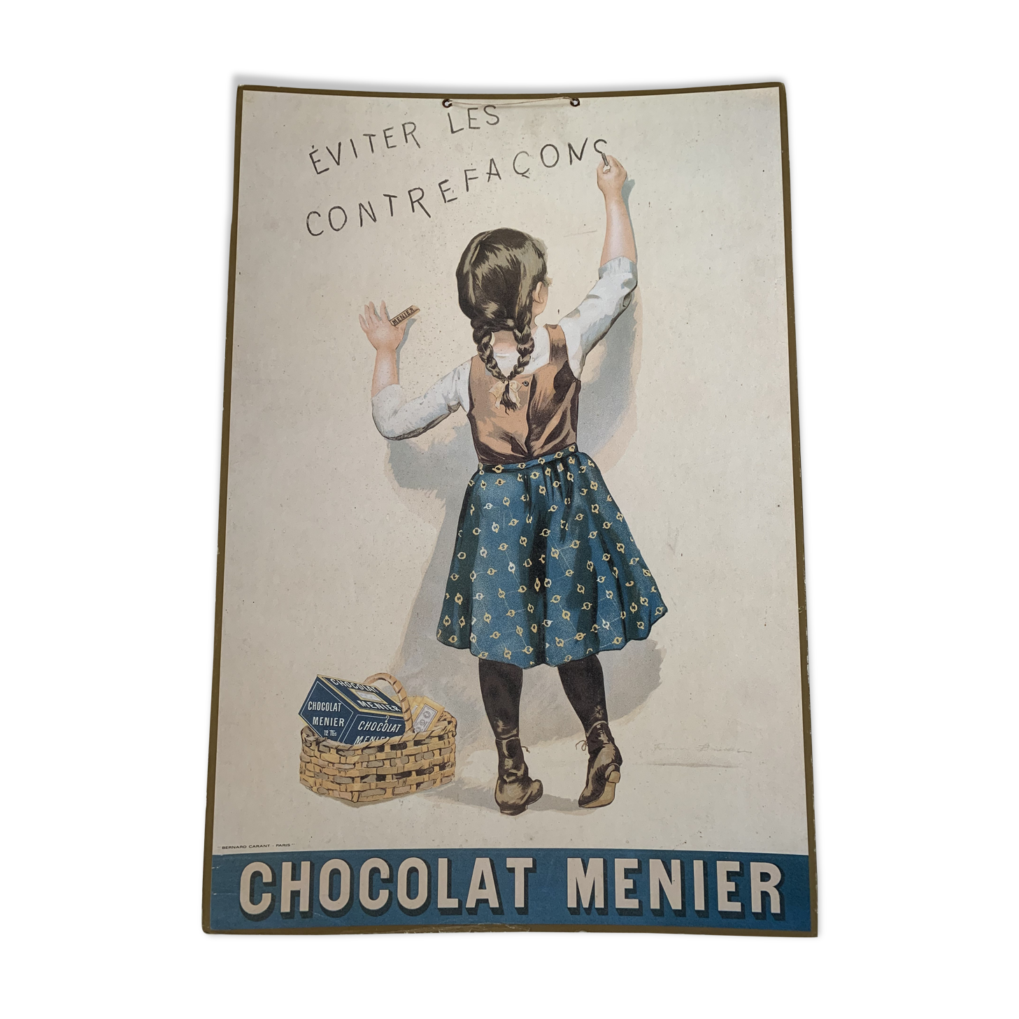 Old cardboard poster