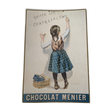 Old cardboard poster