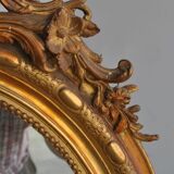 Mirror of style Louis XVI gilded stucco 1880
