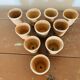 Lot de 10 pots en terre cuite circa 1930 graineterie