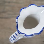 Vintage ceramic milk jug from Deruta, Italy
