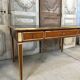 Directoire style flat desk in cherry wood, 20th century.