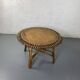 Table basse soleil en rotin