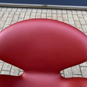 Fritz Hansen Swan chair in Indian Red leder, NIEUW!!!