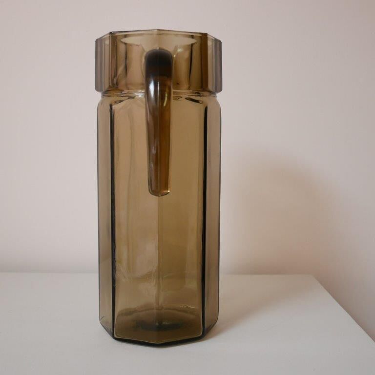 Smoked glass carafe