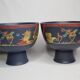 Pair of Rosenthal Liguria bowls by Gilbert Portanier, 1970s, 26 cm