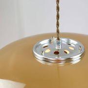 Suspension en brun de l'ère spatiale de Guzzini, années 1960