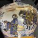 Delft, important vase pans coupés faïence émaillée XIXème