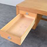 Mid-Century Oak Desk by Chr. Rasmussen for Randers Møbelfabrik, 1970s.