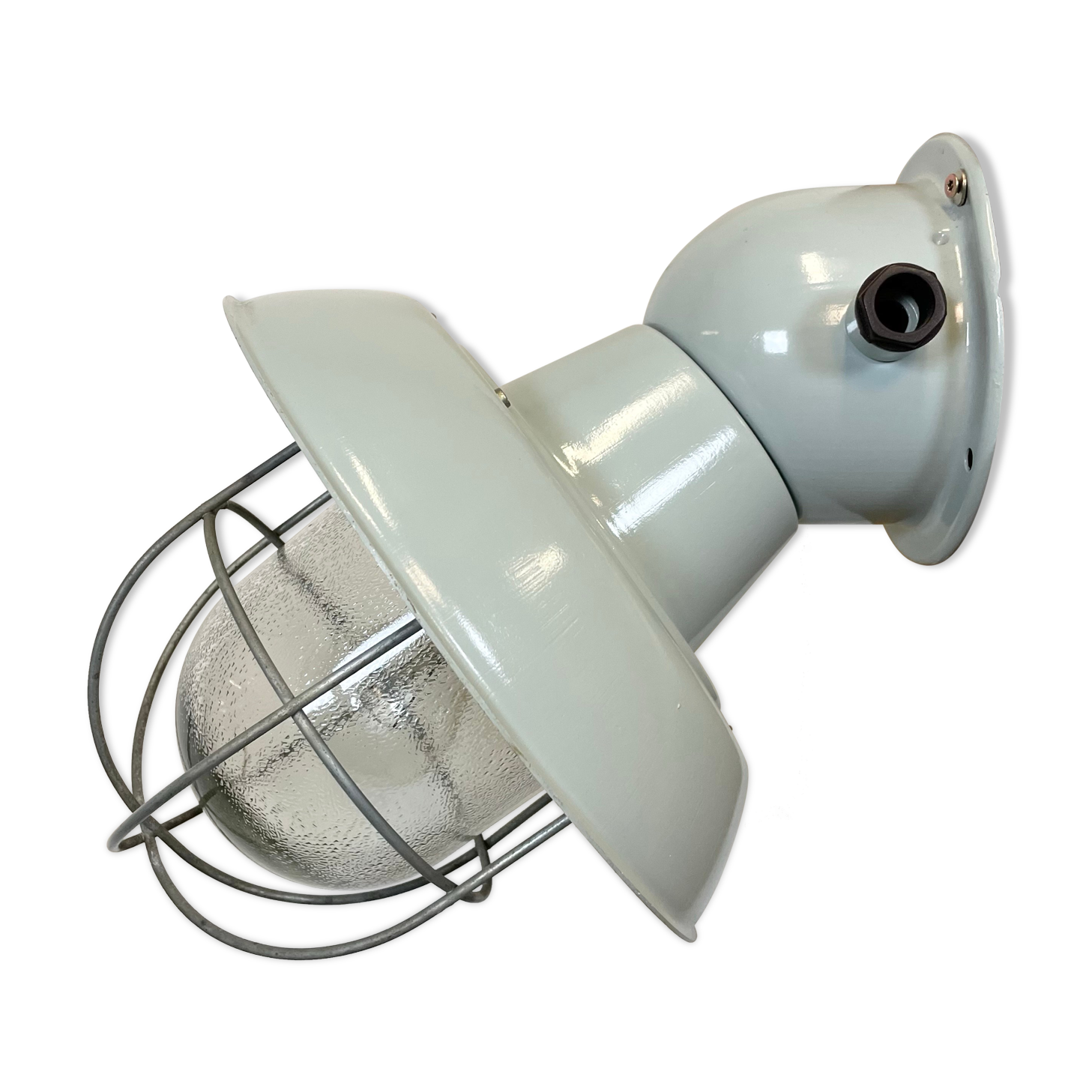 Industrial aluminum wall lamp, 1960s