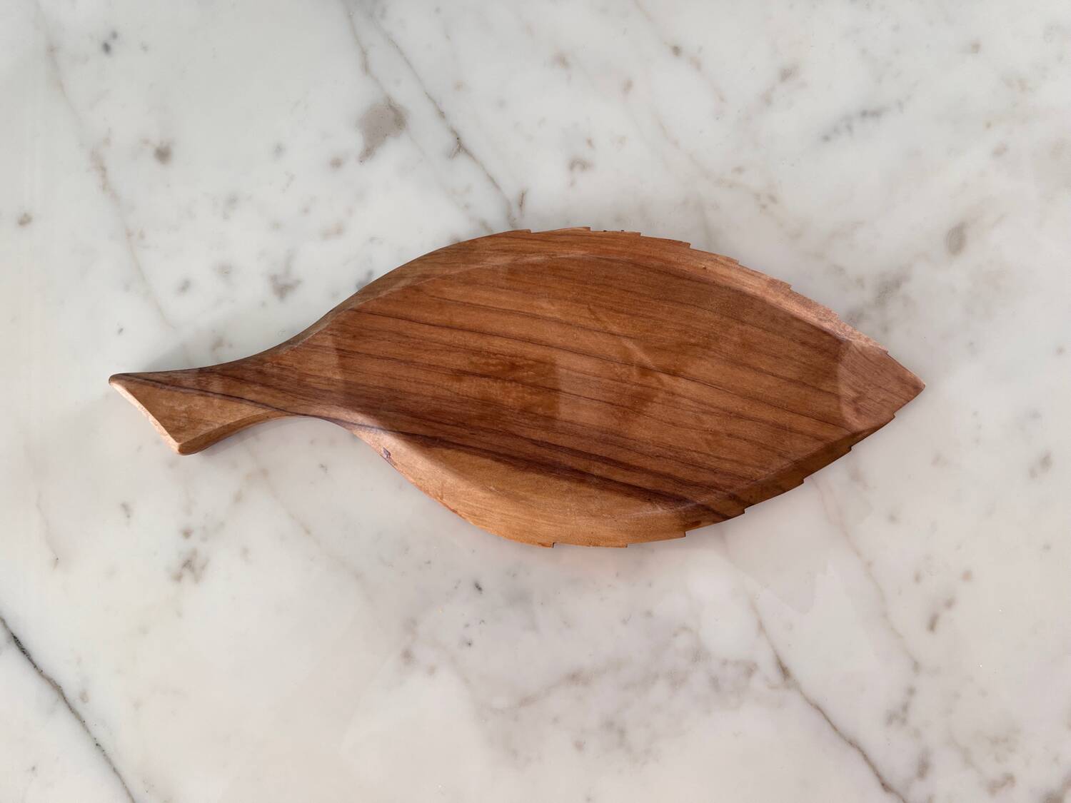 Small vintage exotic wood tray