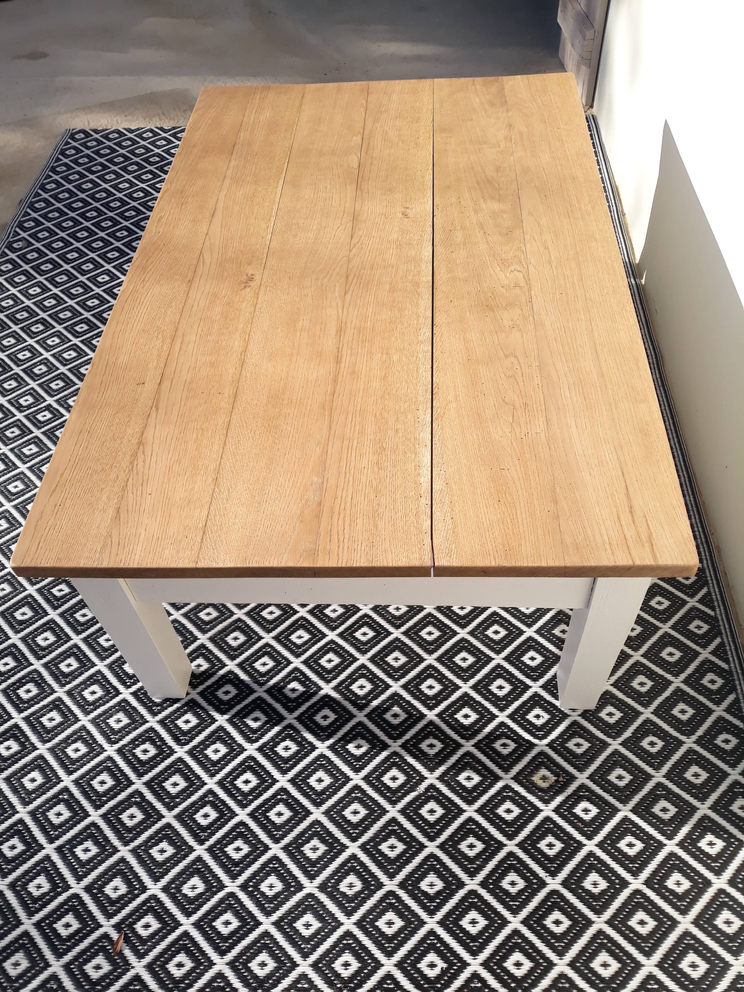 Solid oak farm coffee table