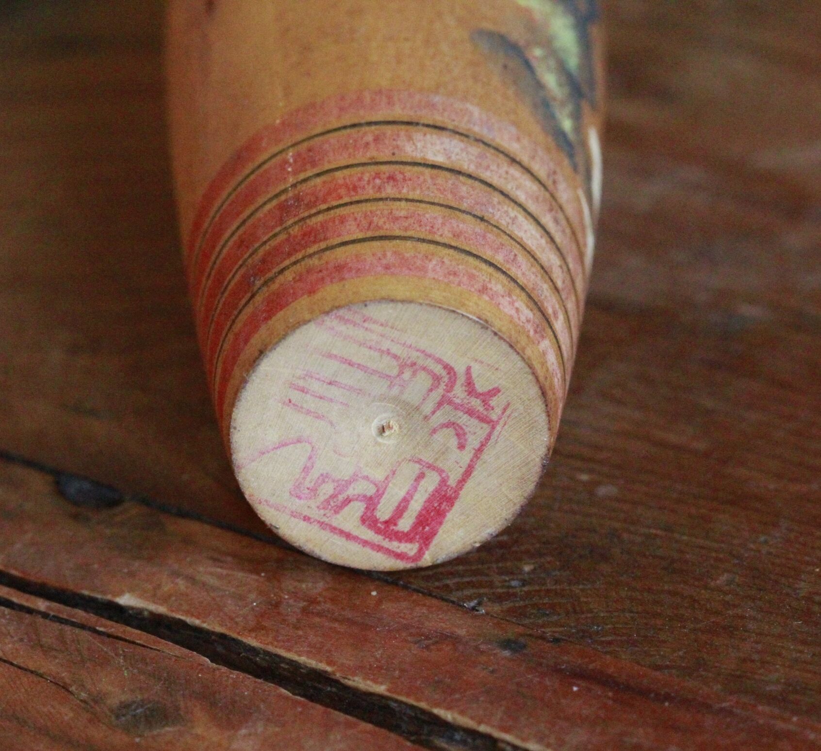 Old wooden kokeshi