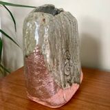 Glazed terracotta vase