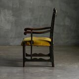 Rustic Folk Art Armchair, France, 19th Century