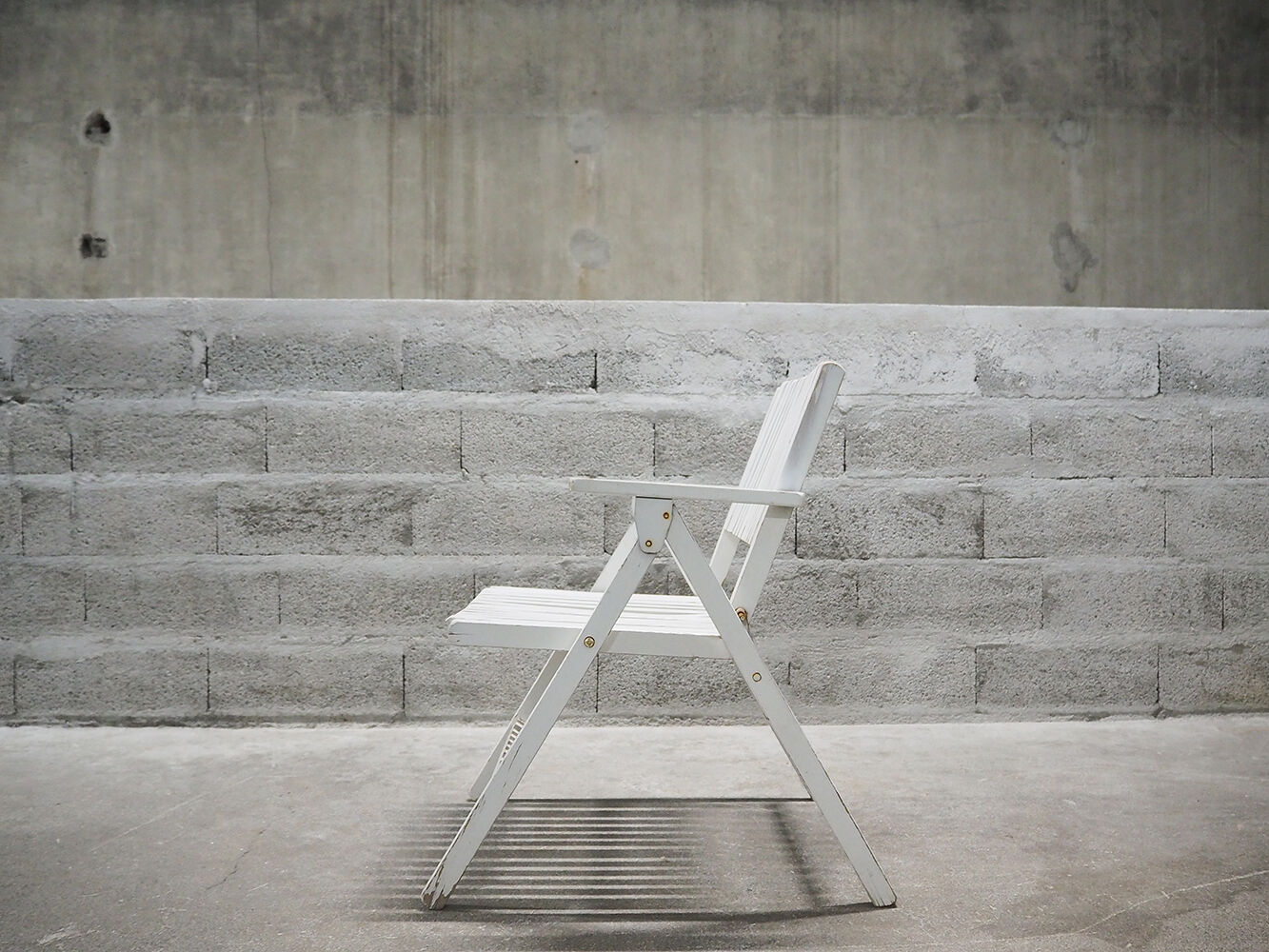 Set of 4 folding garden chairs Youpy, René Gleizes, vintage 60s