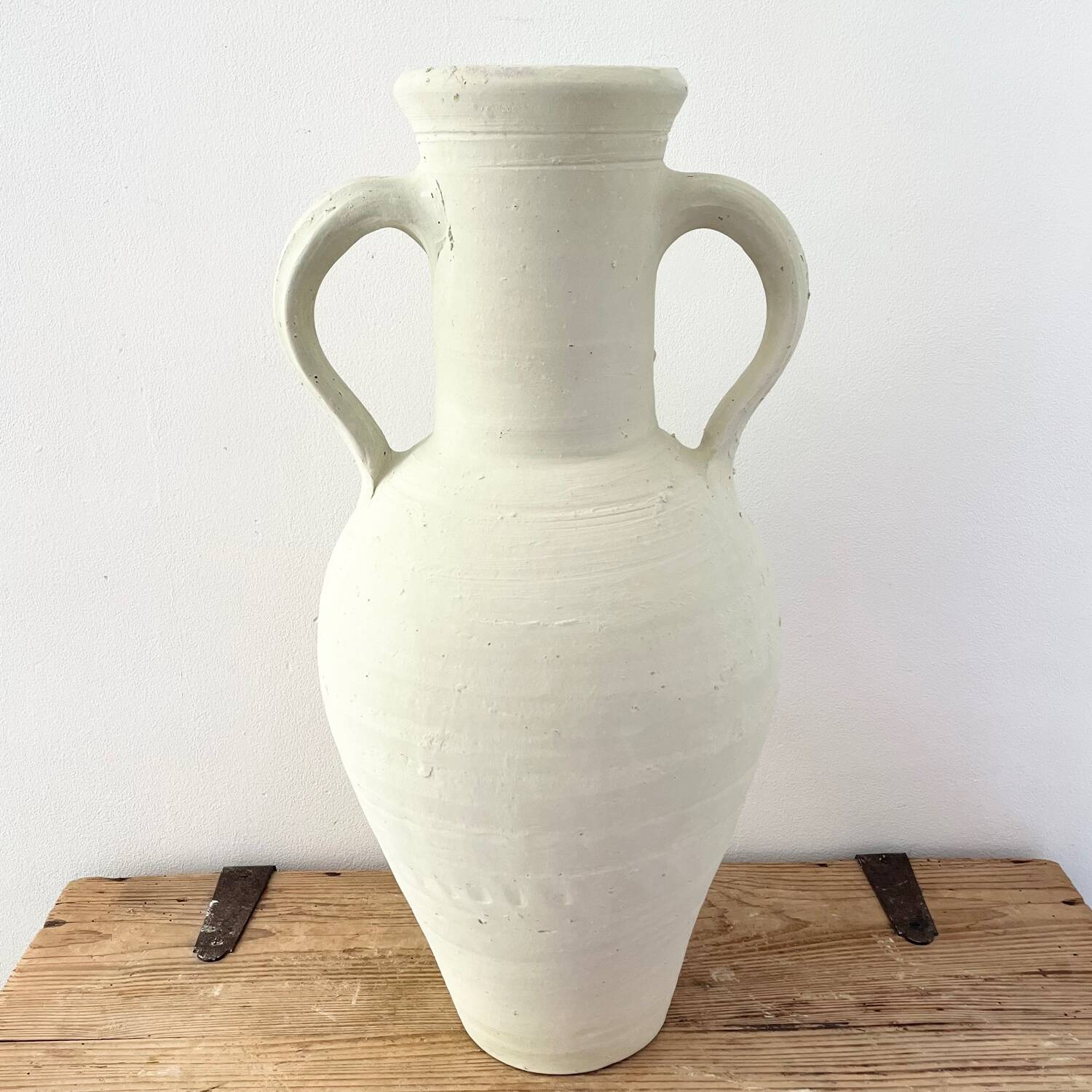 White terracotta jar